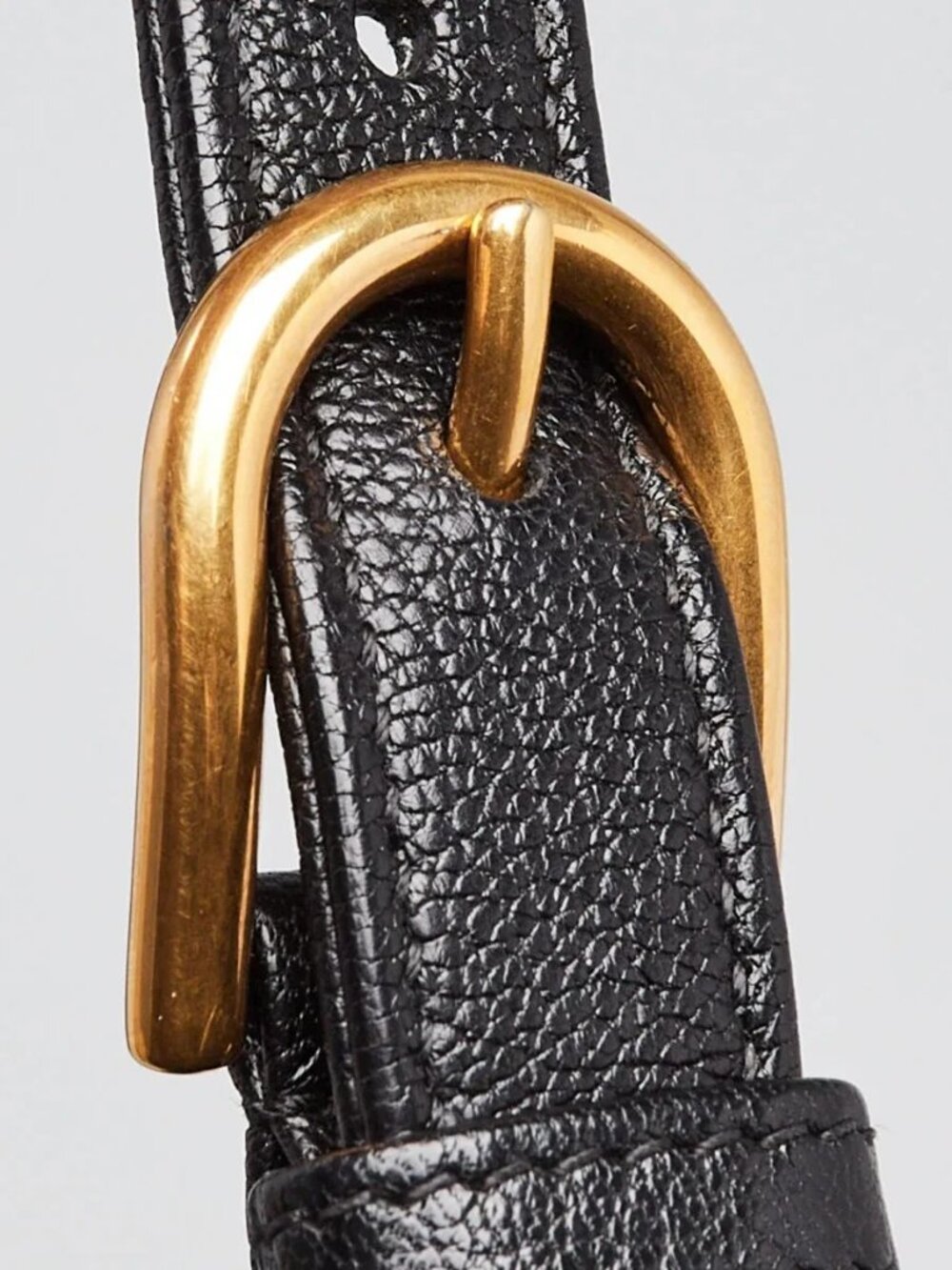 Gucci Black Leather Double G Aphrodite Medium Shoulder Bag - Picture 7 of 12